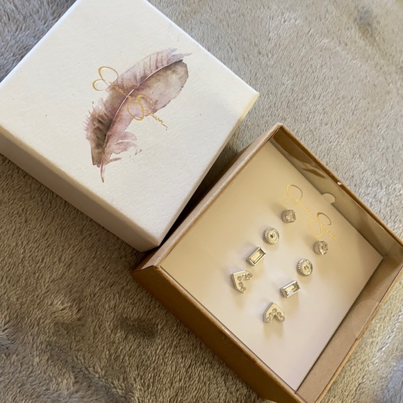 Jessica Simpson Accessories - Jessica Simpson set of 4 earrings new in box